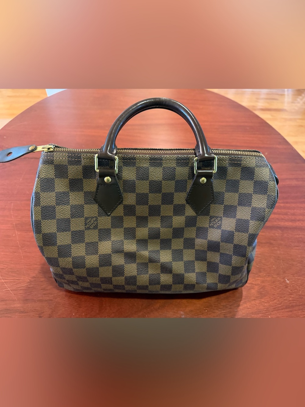 Louis Vuitton Brown Damier Ebene Speedy 30 Satchel